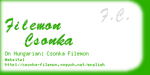 filemon csonka business card